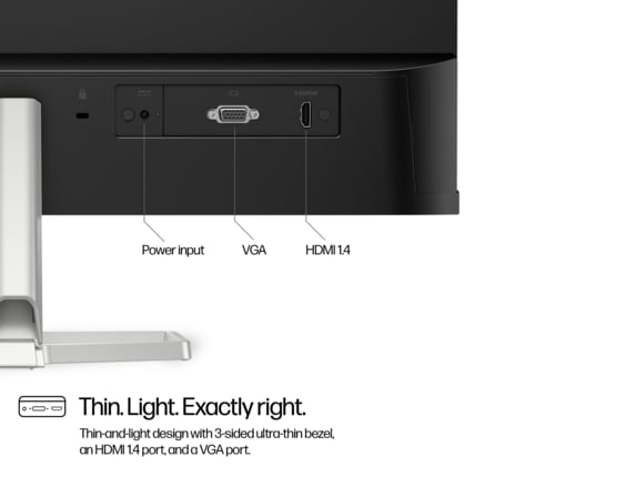 HP Series 5 Monitor - 524sf | 24-inch FHD 100Hz Black (94C17AS#ABV) 