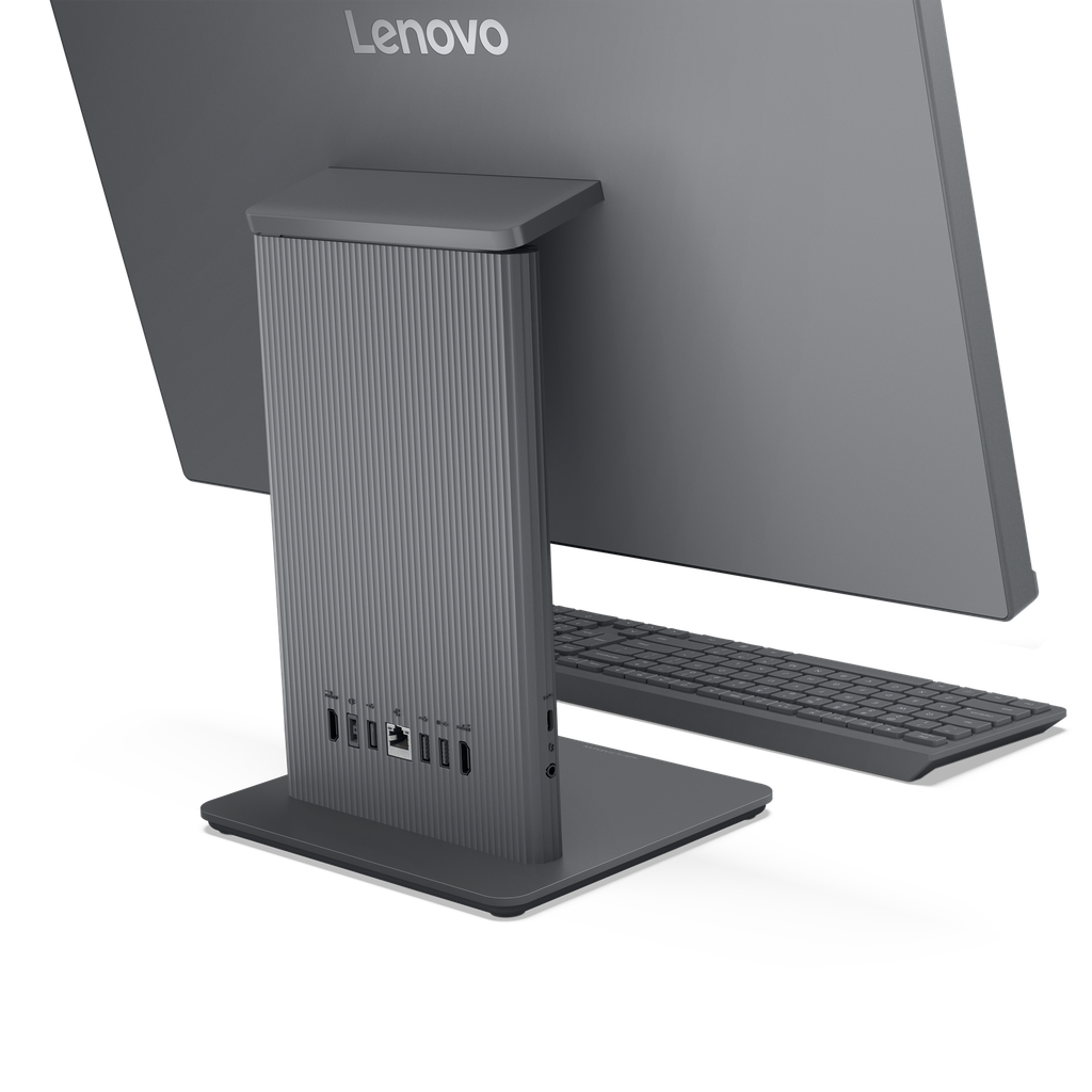 aio Lenovo IdeaCentre 24IRH9 (F0HN000RAX)  i5-13420H 8GB-DDR5 512GB-SSD  Intel-UHD-Graphics 24"-FHD-IPS 100Hz Touch Wireless EOS Keyboard Arabic, Luna Grey, 