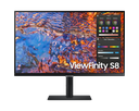 SAMSUNG Monitor S8 ViewFinity S27B800 / 27-inch / UHD (4K) 3840*2160  / IPS / FLAT / 60Hz / 5ms / HDMI, DP, USB3, USB-C, Headphone and LAN