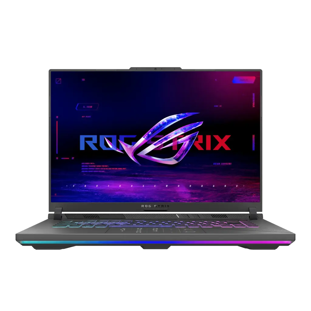 ASUS ROG Strix G16 G614JIR-N3161 / Ci9-14900HX / 16GB-DDR5 / 512GB-SSD / 8GB-RTX4070 / RGB-Backlit-KB / 16 WUXGA(FHD+) 165Hz WV / DOS / GRAY / AR