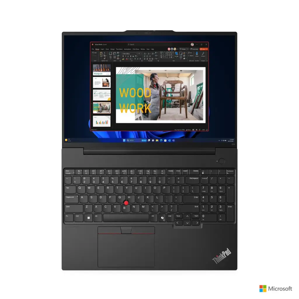 Lenovo ThinkPad E16 Gen2 21MA001PGP / Intel Core Ultra7-155H / 16GB-DDR5 / 512GB-SSD / Intel® Arc™ Graphics / FPR Backlit-KB / 16-inch WUXGA IPS DOS / Black / BAG / UAE /  