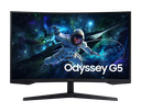 SAMSUNG Monitor Odyssey G5 G55C Gaming /  QHD 2560*1440 / VA 2500C / Curved / 165Hz / 1MS / HDR10 / HDMI-DP-USB- Headphone / Black
