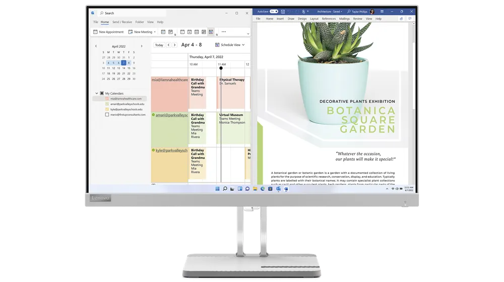 [160] Lenovo Monitor L24e-40 / 24-inch / FHD / VA / Flat / 100Hz / VGA HDMI / Cloud Grey