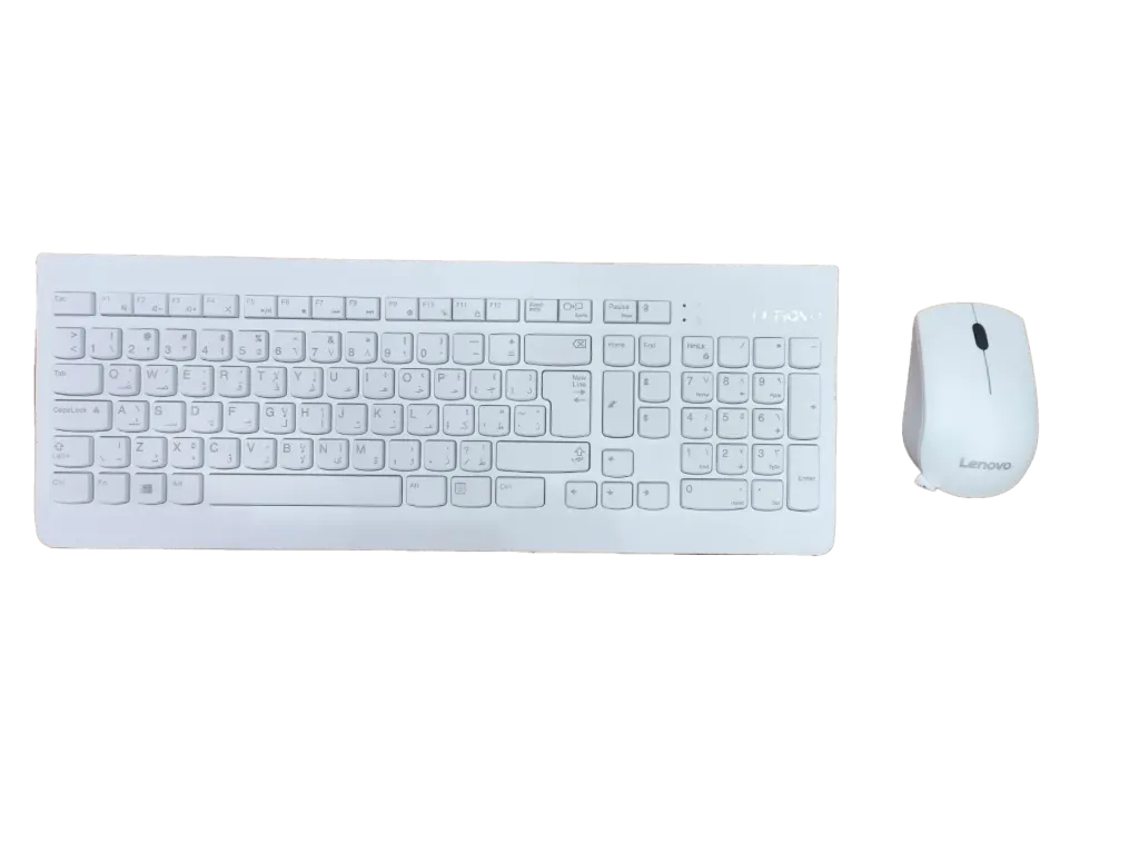 [764] Lenovo 510 Wireless Combo WHITE keyboard & Mouse