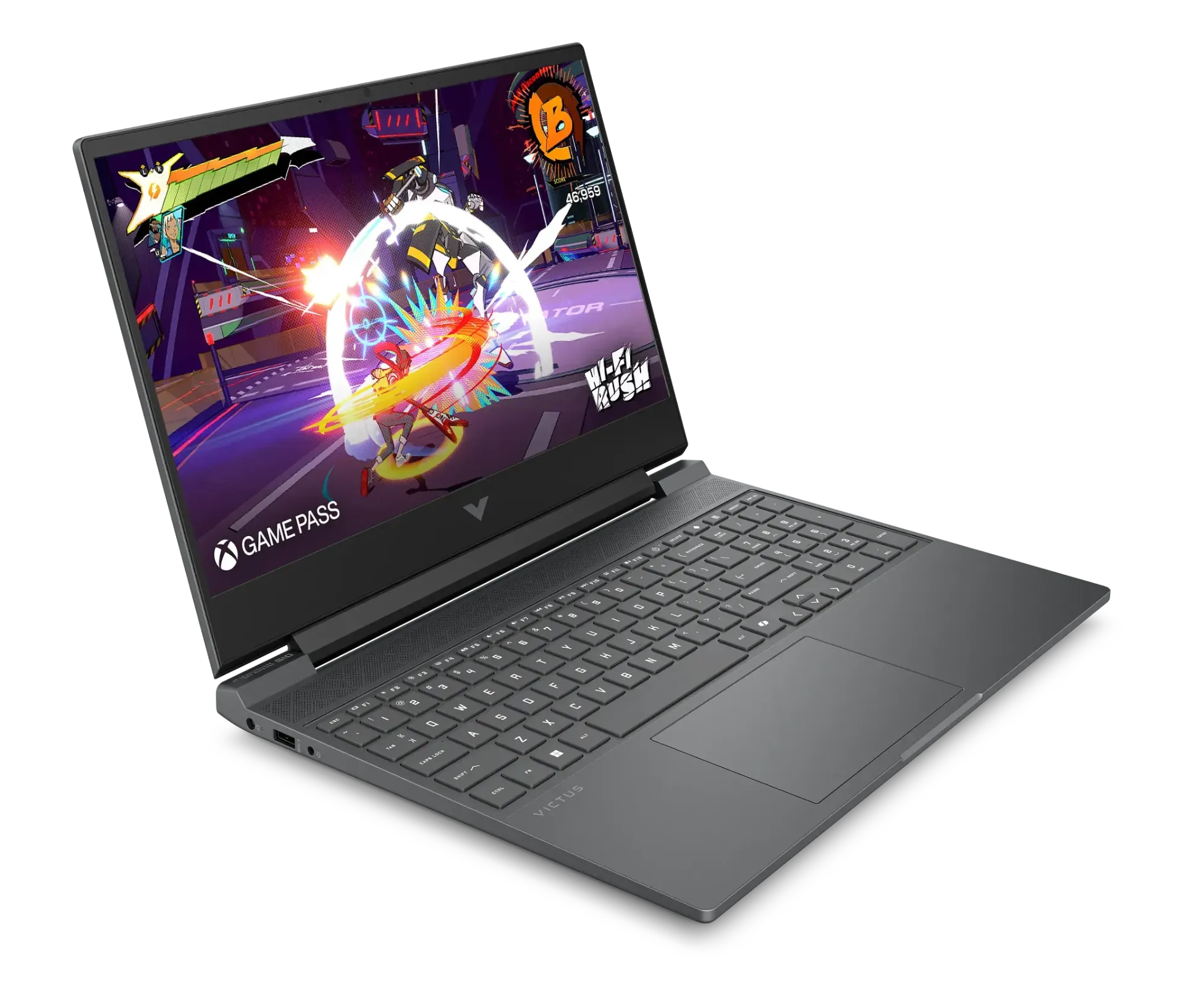 [703] HP Victus Gaming 15-FB3023ne / AMD Ryzen7-7445HS / 16GB-DDR5 / 512GB-SSD / 6GB-RTX4050 / 15.6-inch IPS FHD 144Hz / DOS / Mica Silver / Backlit-KB | EN-AR UAE