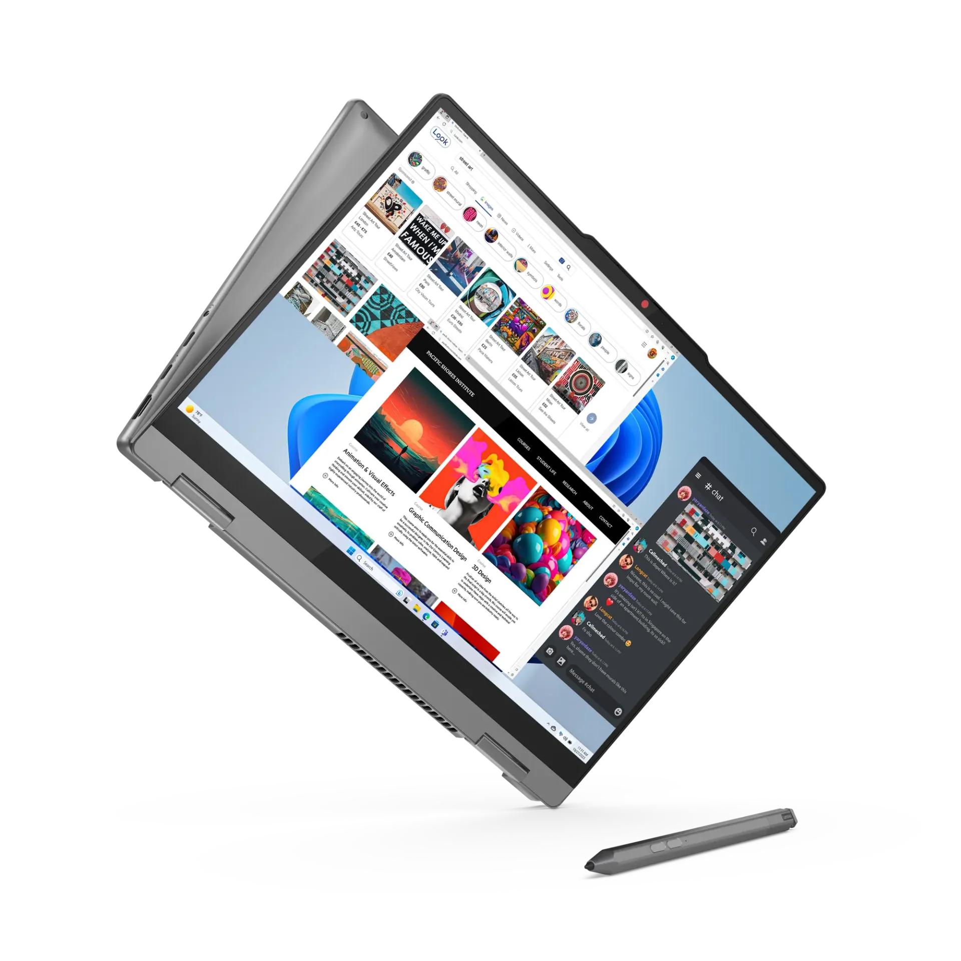 [1136] Lenovo IdeaPad-5 2-in-1 (X360) 14IRH9  / Ci7-13620H / *16GB-LPDDR5x* / 512GB-SSD / Intel UHD Graphics / *14-inch WUXGA OLED 400nits 100% DCI-P3 Touch* / DOS / Luna Grey /Lenovo Digital Pen 2 |FPR | Backlit-KB EN-AR | UAE