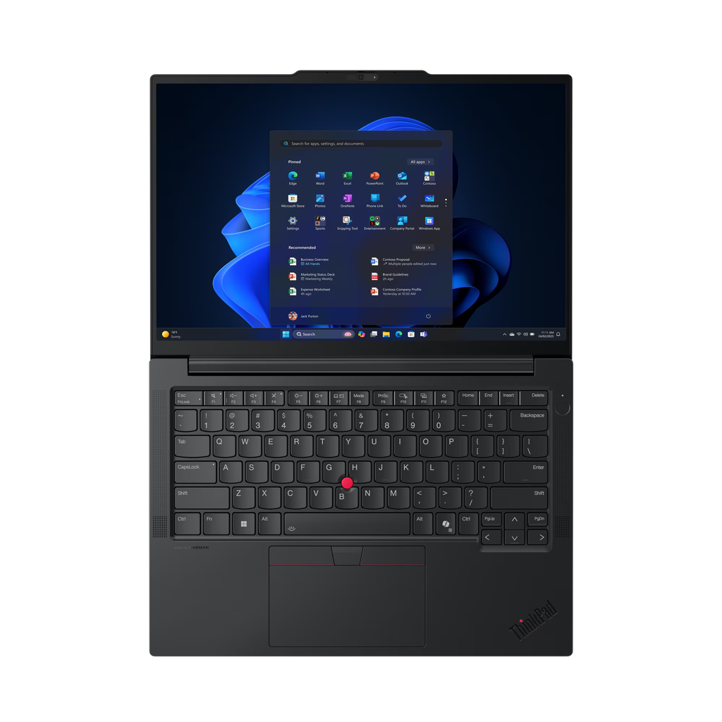 [1171] Lenovo ThinkPad E14 Gen7 / Core *Ultra7-256V / 16GB-LPDDR5X-8533* / 512GB-SSD / Inel Arc Graphics / 14-inch WUXGA IPS / DOS / Black / *BAG* | FPR | TB-4 | Backlit-KB EN | UAE