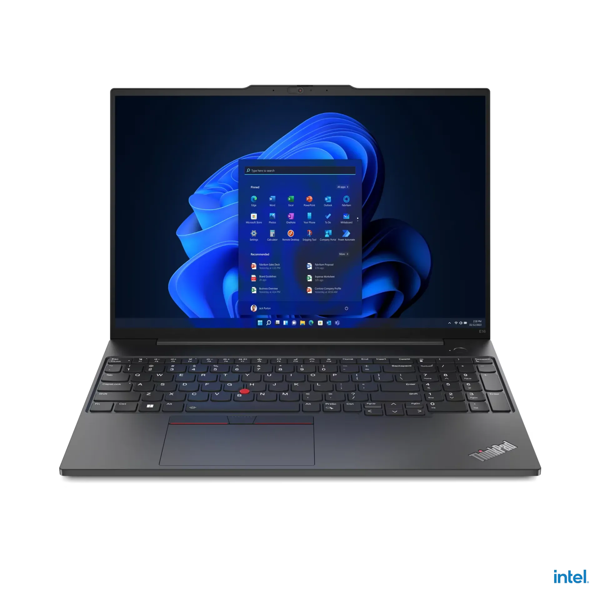 [1209] Lenovo Thinkpad E16 Gen 1 *Refurbished* / Intel Ci7-1355U / 16GB-DDR4-3200MHz / 512GB-SSD / Intel IrisXe Graphics / 16-inch WUXGA IPS / Windows 11 Pro / Black / KB EN | US