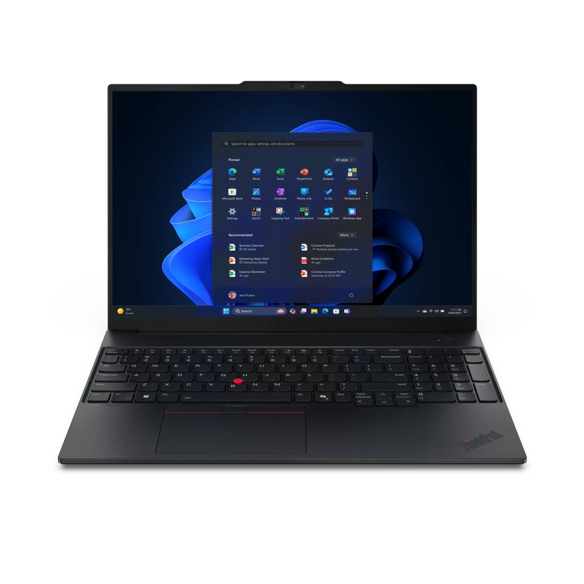 Lenovo ThinkPad E16 Gen3 / Intel Core Ultra5-225U / 1x16GB-DDR5-5600 / 512GB-SSD / Intel Graphics / 16-inch WUXGA IPS / DOS / Black / EN-AR | IRAQ