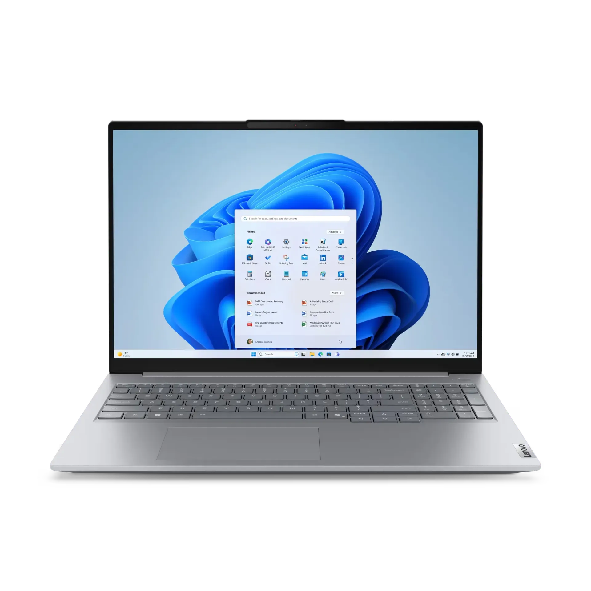 [707] Lenovo ThinkBook 16 G8 IAL / Core-Ultra7-255H / *1×16GB-DDR5* / 512GB-SSD / Intel Arc 140T GPU /*16-inch WUXGA IPS* / DOS / Arctic Grey / BAG | FPR | Backlit-KB | UAE