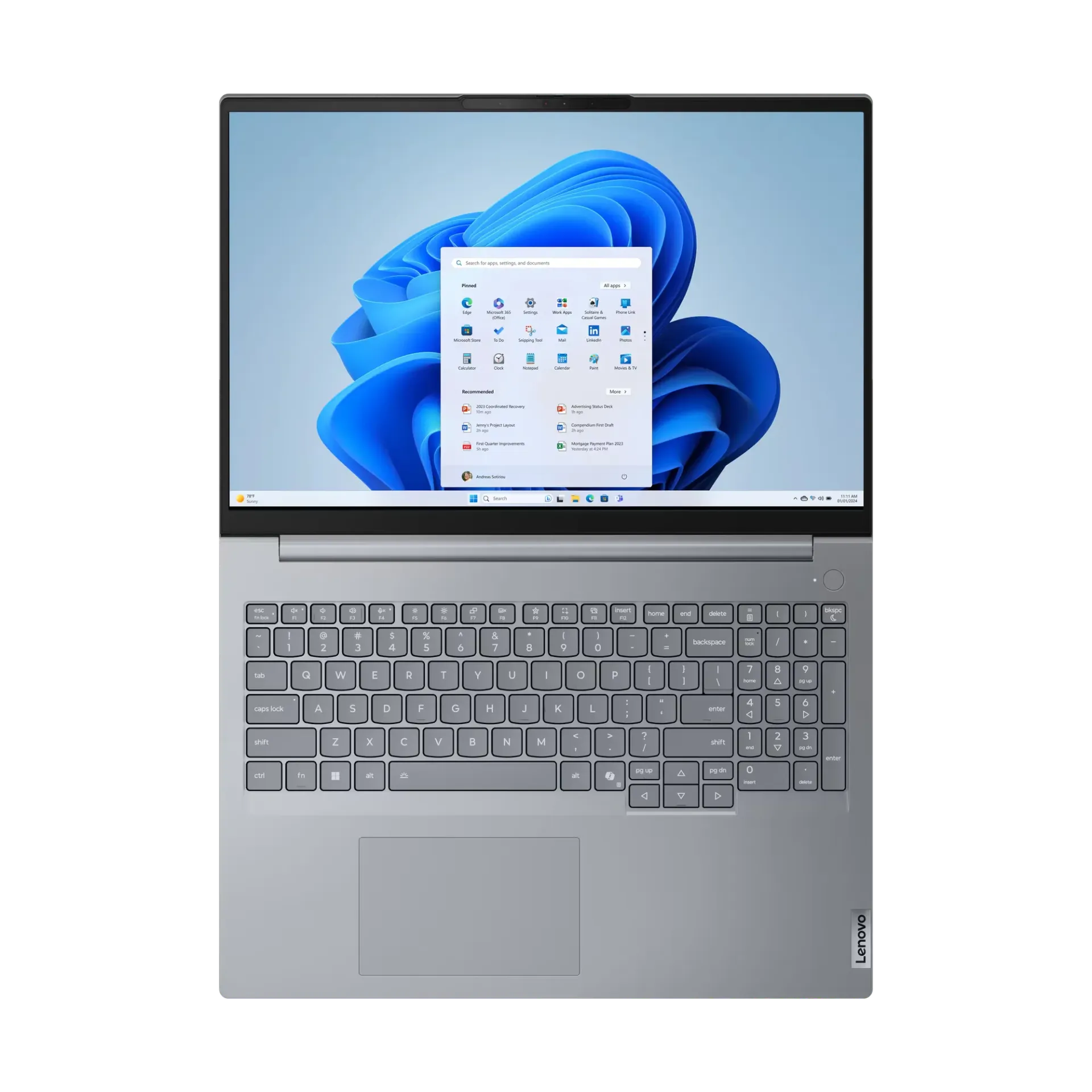 [1011] Lenovo ThinkBook 16 G8 IRL / Core5-210H / 8GB-DDR5 / 512GB-SSD / Intel Graphics / 16- inch WUXGA IPS / DOS / Arctic Grey / FPR | BAG | ENG-UAE