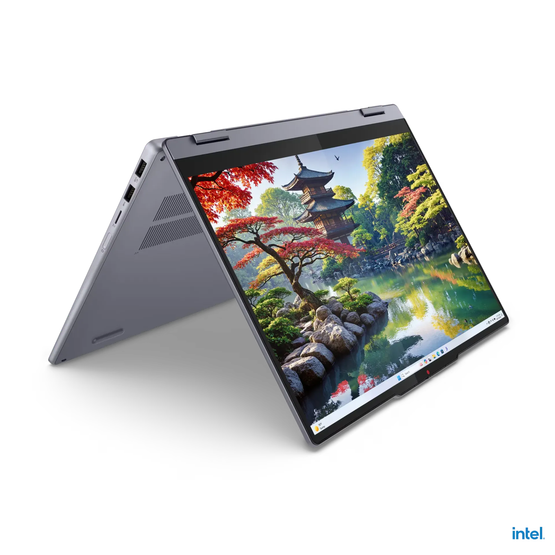 [1054] Lenovo IdeaPad-5 2-in-1 14IAL10 X360 / Core Ultra5-255U / 8GB-LPDDR5 / 512GB SSD / Intel Graphics / 14-inch 2K Touch / win11 / Luna Gray / Copilot+ | Backlit-KB US