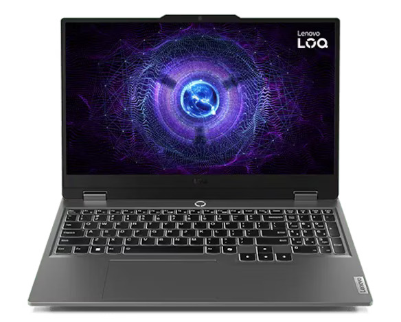 [1290] Lenovo LOQ 15IRX9 / Intel Core i7-13645HX / 1x16GB-DDR5-4800 / 512GB-SSD / 6GB-RTX4050 105W / 15.6-inch FHD IPS 100% sRGB 144Hz / DOS / Luna Grey / White Backlit EN | IN