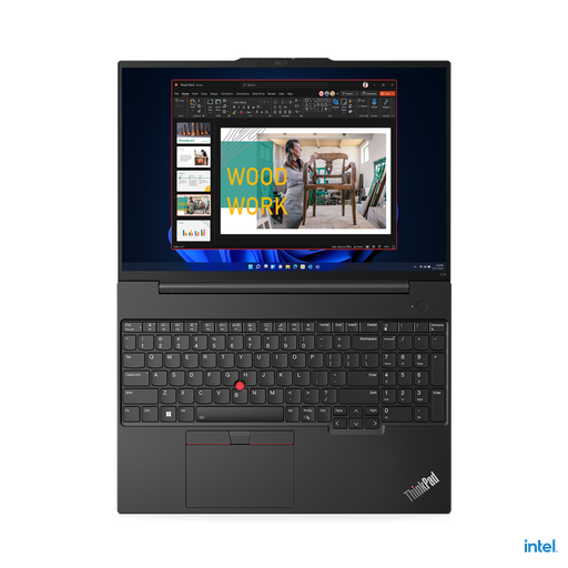 Lenovo ThinkPad E16 Gen1 Ci7-1355U 8GB 512GB-SSD Iris-Xe-Graphics FPR Backlit-KB 16-inch WUXGA IPS DOS Black BAG US  